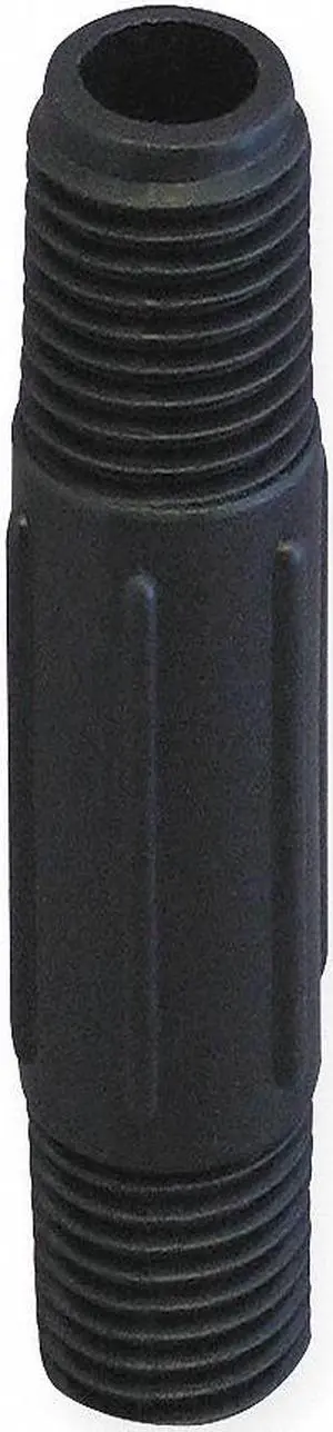 ZORO SELECT NIP150-6 1-1/2" MNPT x 6" TBE Polypropylene Pipe Nipple Sch 80