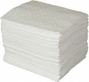 BRADY SPC500 Sorbent Pad, Oil, 20 gal Vol Absorbed per Pkg, 15 in x 19 in,