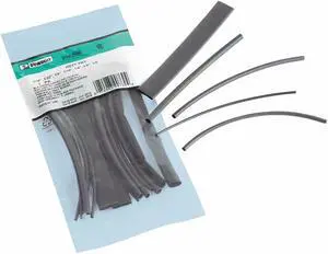 PANDUIT HSTT-YK2 Heat Shrink Tube Kit, Thin Wall, 2:1 I.D. Shrink Ratio, Black,
