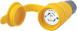 Hubbell Wiring Device-Kellems Connector,L16-30R,30A,480VAC,Yellow  HBL29W76