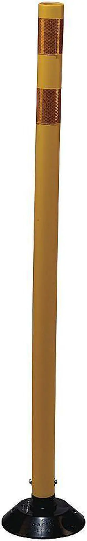 ZORO SELECT 04-48-YYG Delineator Post,Yellow,HDPE,48 In