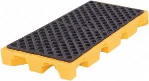 ULTRATECH 1086 Drum Spill Deck, 22 Gallon Spill Capacity, 2 Drums, 3,000 lb