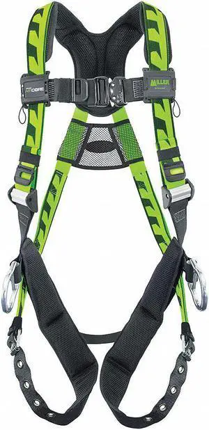 HONEYWELL MILLER ACA-TB/S/MGN AirCore(TM) Full Body Harness, S/M, 400 lb.,
