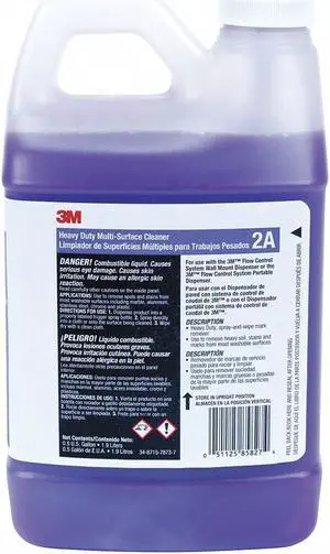 3M 2A Heavy Duty Multi Surface Cleaner, 0.5 gal. Jug