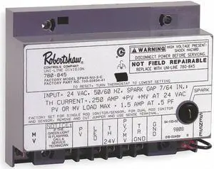 ROBERTSHAW 780-845 Ignition Module,Intermittent Pilot,24 V