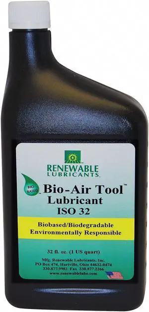 Renewable Lubricants Air Tool Lubricant,Synthetic Base,1 qt.  83111