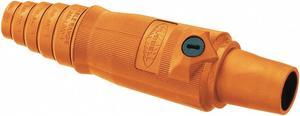 HUBBELL WIRING DEVICE-KELLEMS HBL400FO Connector, 3R, 4X, 12, Female, Orange,