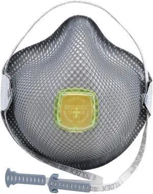 MOLDEX 2840R95 R95 Disposable Respirator w/ Valve, M/L, Gray, PK10