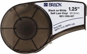 Brady Label Cartridge for BMP21 Series Printers, White/Translucent