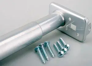JOHN STERLING PB0022-30/48 Closet Rod,Length 30-48 In.