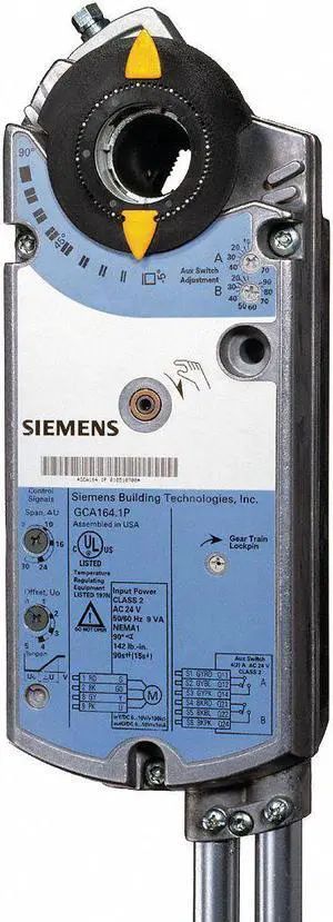 Siemens GCA126.1P SR,160 LB-IN, 24VAC/DC,2-PT,AUX