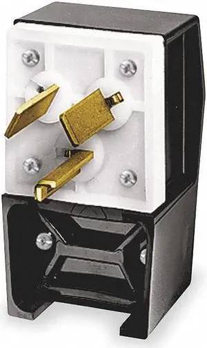HUBBELL WIRING DEVICE-KELLEMS HBL9333 Straight Blade Plug, 10-30P, 30 A,