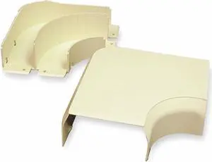 LEGRAND 40N2F11V 90 Deg Flat Elbow Raceway, 40N2 Series, 4 in W, 2 in H, 6-3/4