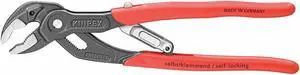 Knipex V-Jaw Self-Adjusting Tongue and Groove Pliers, Dipped Handle 85 01 250 US
