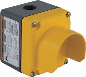 SCHNEIDER ELECTRIC 9001KYG1Y Pushbutton Enclosure,30mm,1 Hole,Al