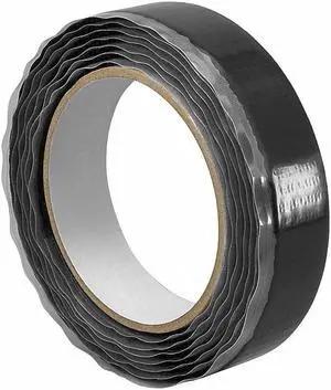 3M 1-10-SJ3522 Reclosable Fastener, Acrylic Adhesive, 30 ft, 1 in W, Black