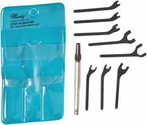 MOODY TOOL 58-0143 Open End Wrench Set,9Pc,4In,SAE