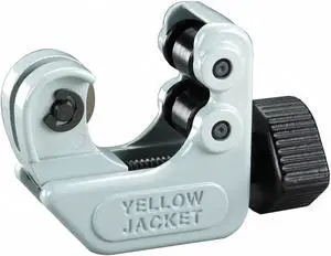 YELLOW JACKET 60142 Tubing Cutter,1/4" to 1-1/8" Cut Cap.