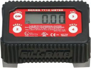 Fill-Rite Flowmeter,For 1" Pipe,FNPT,2 to 35 gpm HAWA TT10ANC