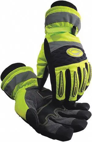 CAIMAN 2991-7 Hi-Vis Cold Protection Gloves, Heatrac Lining, 2XL