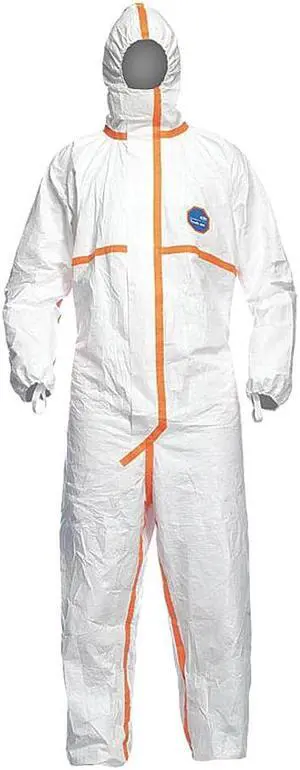 Dupont Hooded Coveralls White  Tyvek(R) 800 J  TJ198TWHMD0025PI