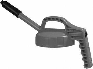 OIL SAFE 100304 Stretch Spout Lid,w/0.5 In Outlet,Gray