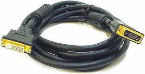 MonoPrice 2406 10ft 28AWG Dual Link DVI-D M/F Extension Cable - Black