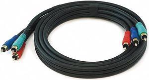 Monoprice 6ft 22AWG 3-RCA Component Video/Audio RG-59/U Coaxial Cable - Black