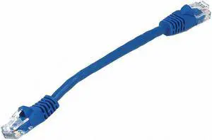 Monoprice Cat5e Ethernet Patch Cable - 0.5 Feet - Blue | Network Internet Cord - RJ45, Stranded, 350Mhz, UTP, Pure Bare Copper Wire, 24AWG Monoprice Cat5e Ethernet Patch Cable - 0.5 Feet - Blue | Network Internet Cord - RJ45, Stranded, 350Mhz, UTP, Pure Bare Copper Wire, 24AWG