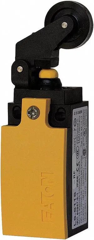 EATON LS-S11S-LB Limit Switch, Plunger, Roller Lever, 1NC/1NO, 4A at 400V AC,