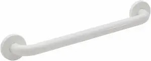 WINGITS WGB5YS18WH Polyester Painted Premium Grab Bar, 18" L, Stainless Steel,