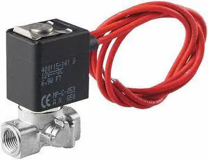 ASCO U8256B046V 120V AC Stainless Steel Solenoid Valve, Normally Closed, 1/8 in