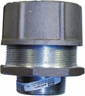 HUBBELL WIRING DEVICE-KELLEMS SHC1071 Cord Connector,2 in.,Straight,White