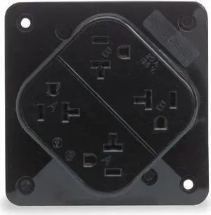 20,  Commercial,  Receptacle,  Black,  No Tamper Resistant