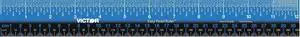 VICTOR EZ12PBL Ruler,Inch,Gloss,White,Plastic,12in.