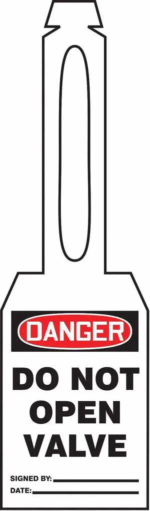 ACCUFORM TAL362 Danger Tag,5-1/4 x 3-1/4 In,Plstc,PK25