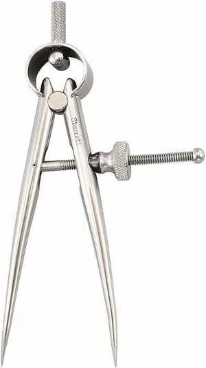 STARRETT 277-3 Spring Divider,4 In,Steel,Solid Nut