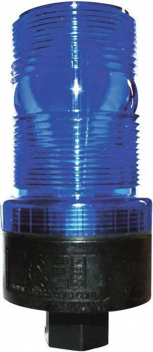 RAILHEAD GEAR M490 LED B Warning Strobe,Blue,LED,120VAC RAILHEAD GEAR M490 LED B Warning Strobe,Blue,LED,120VAC