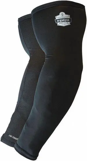 ERGODYNE 6690 Protective Sleeve, 16 9/10 in Length, Black, 1 PR