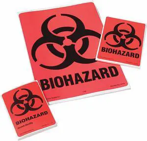 BRADY 1127LS Warning Label,4 In. H,2-7/8 In. W,PK40