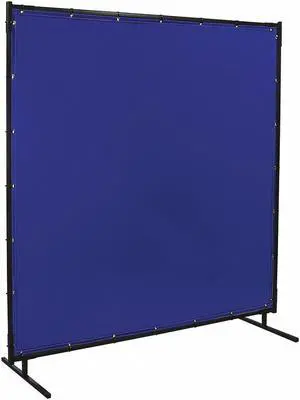 Steiner Transparent Vinyl Welding Screen, 6 ft. H x 6 ft.W x 0.013" Thick, Blue