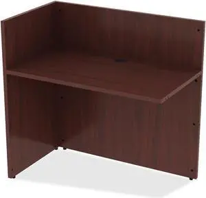 Lorell Reception Desk 42"x24"x41-1/2" Mahogany 59627 Lorell Reception Desk 42"x24"x41-1/2" Mahogany 59627