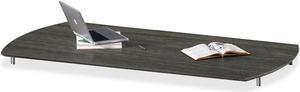 Mayline - MNDT72LGS - Medina Series Laminate Curved Desk Top, 72w x 36d x 29 1/2h, Gray Steel
