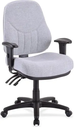 Lorell Multi-Task Chair High-Back 26-7/8"x26"x39"to42-1/2" Gray 81100