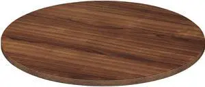Lorell Round Table Top 42" Walnut 34358