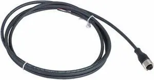 TELEMECANIQUE SENSORS XZCP1141L2 Cordset,6.56 ft.,Black,250VAC/300VDC