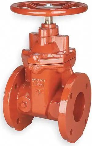 NIBCO F619RW 2 1/2 Gate Valve,Class 125,2-1/2 In.,Flange