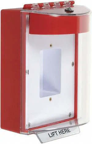 Safety Technology International Pull Station Guard,Surface,4inD  STI-13410NR