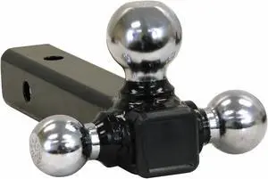 BUYERS PRODUCTS 1802207 Tri-Ball Hitch Tubular Shank With Chrome Balls