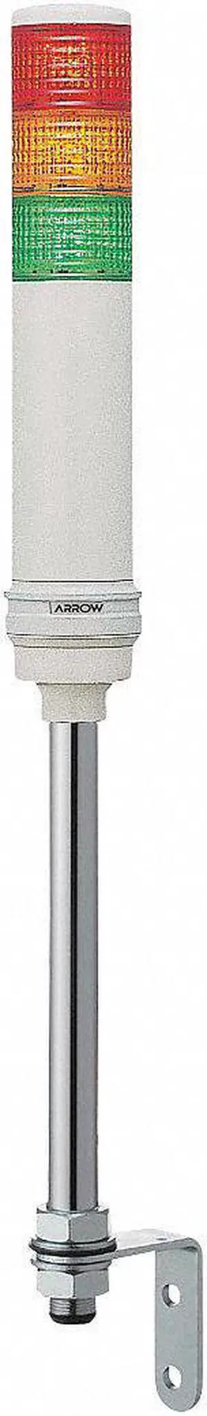 Tower Light LED Assembly, Base Mountable, 3 Light, Flashing, Steady Light Modes